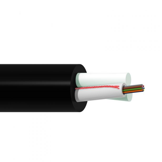 12 Core Self Supporting FRP Menber ASU Mini ADSS Aerial Fiber Optic Cable 120M Span 1