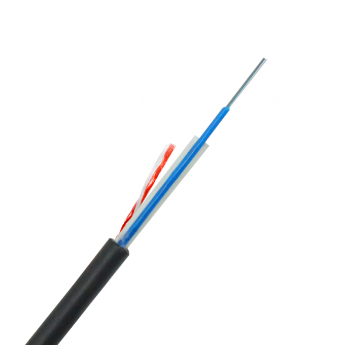 12 Core Self Supporting FRP Menber ASU Mini ADSS Aerial Fiber Optic Cable 120M Span 2