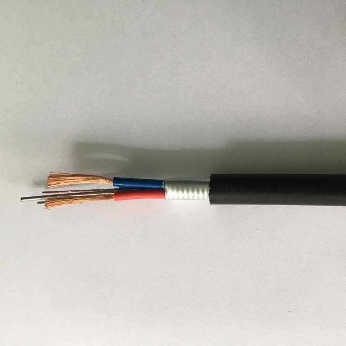 2 Copper Wire OPLC 4 Core Outdoor Optical Cable YOFC Single Mode Optical Power Composite Cable 0