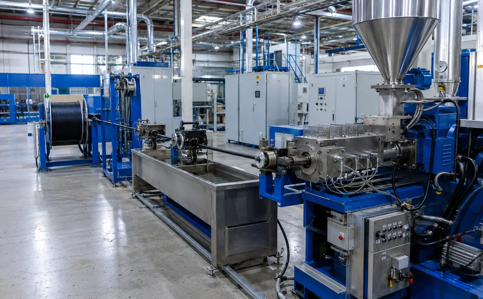 JIQIAN fiber optic cable extrusion line