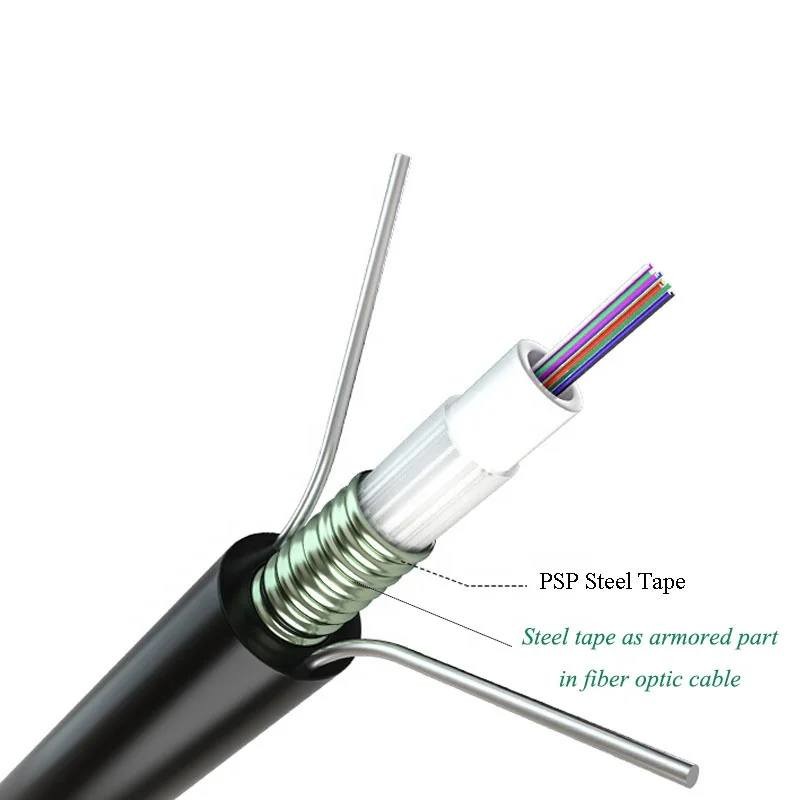 GYXTW 2–24 Core Single-Mode Aerial Armored Fiber Cable - Image 4