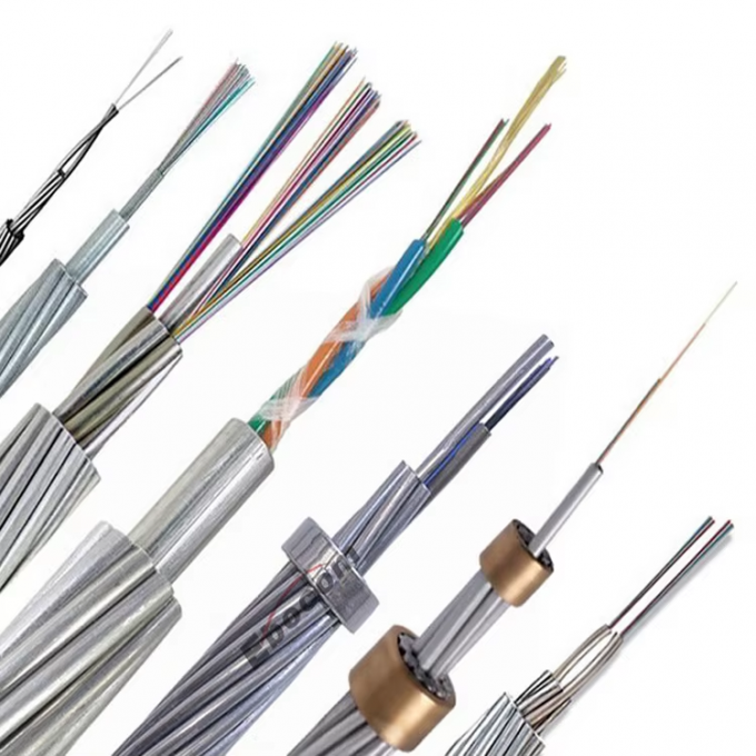 OPGW Ground Wire Fiber Optical Cable 24 Core  Hilos Centrol Loose Tube For Aerial 220KV Tower Communicacion