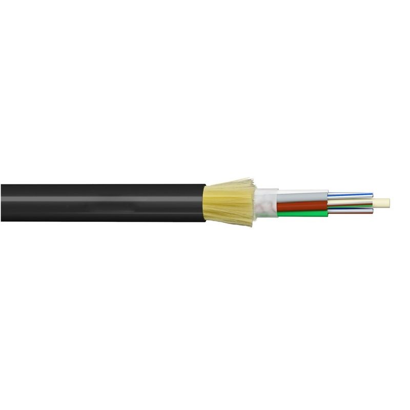 Quality 24 Core ADSS Fiber Optic Cable 100M Span With Aramid Yarn Strength Member factory