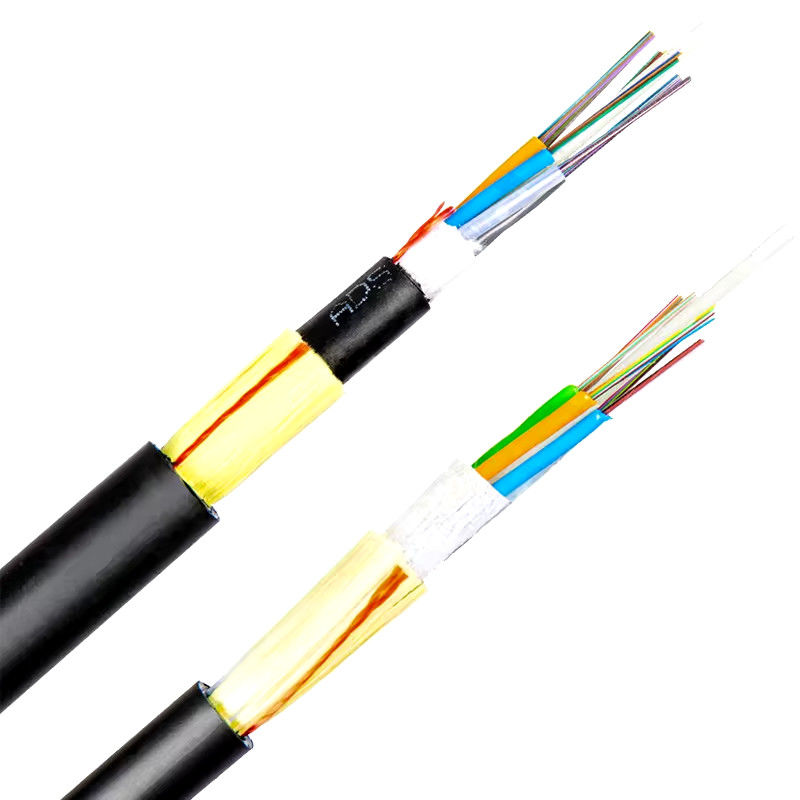 72 Core ADSS Fiber Optic Cable Double Jacket with Aramid Yarn Reinforced for Aerial Power Communication Network