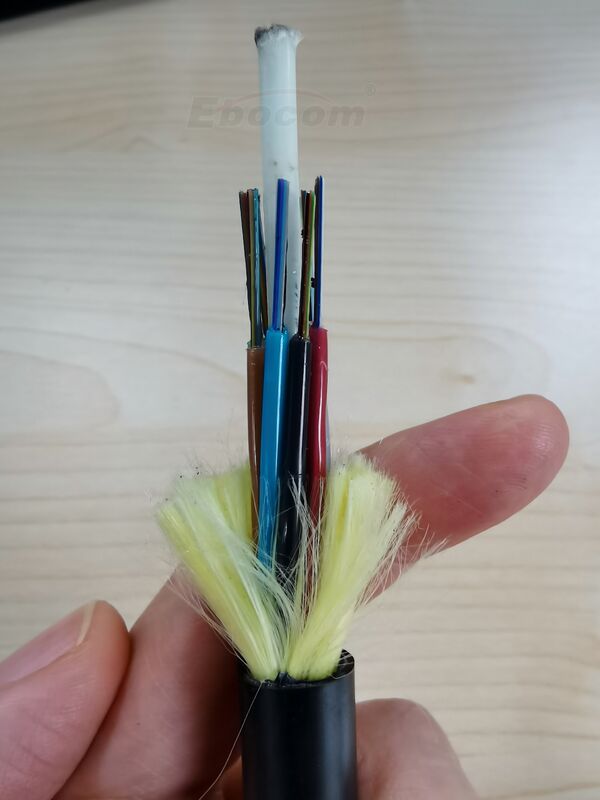 72 Core ADSS Fiber Optic Cable Single Jacket For 100M Span Use