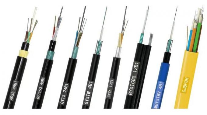 Outdoor GYTA33 Steel Wire Fiber Optic Cable 2-288 Core 25D 12.5D for Underwater Crossings