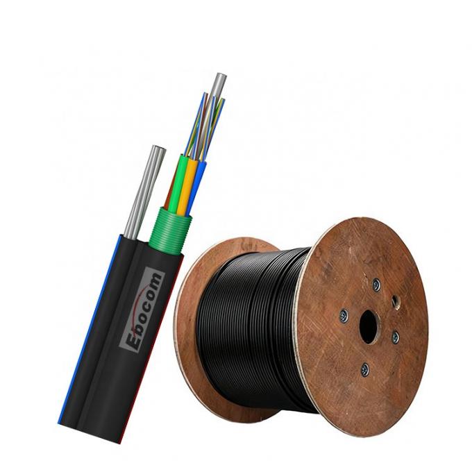 Figure 8 Gytc8y Fiber Optical Cable Layer Stranded Self-Supporting  g652d SM aerial internet wire construction
