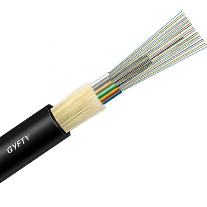 Strong tensile Resistance ADSS Fiber Optical Cable 8 core span 100 200 300 single Sheath PE Jacket Black color