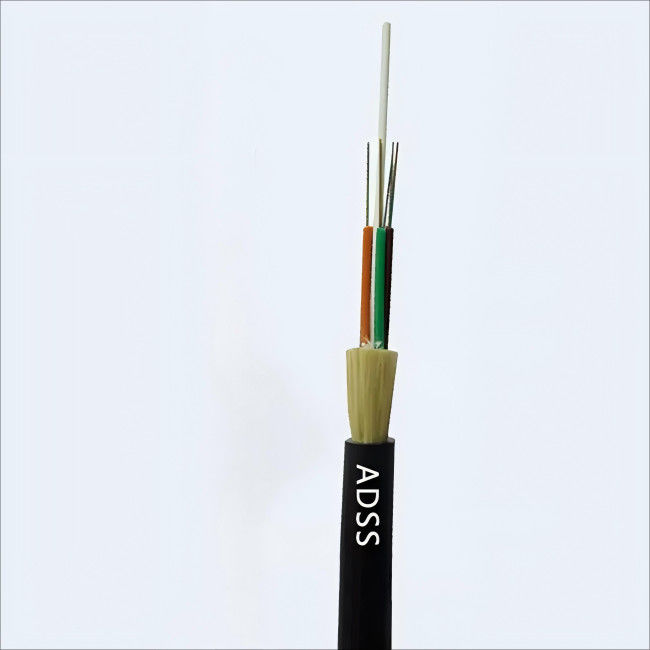 Quality ADSS Fiber Optic Cable Outdoor 12 24 46 48 60 96 Core Span 100 200 500m factory