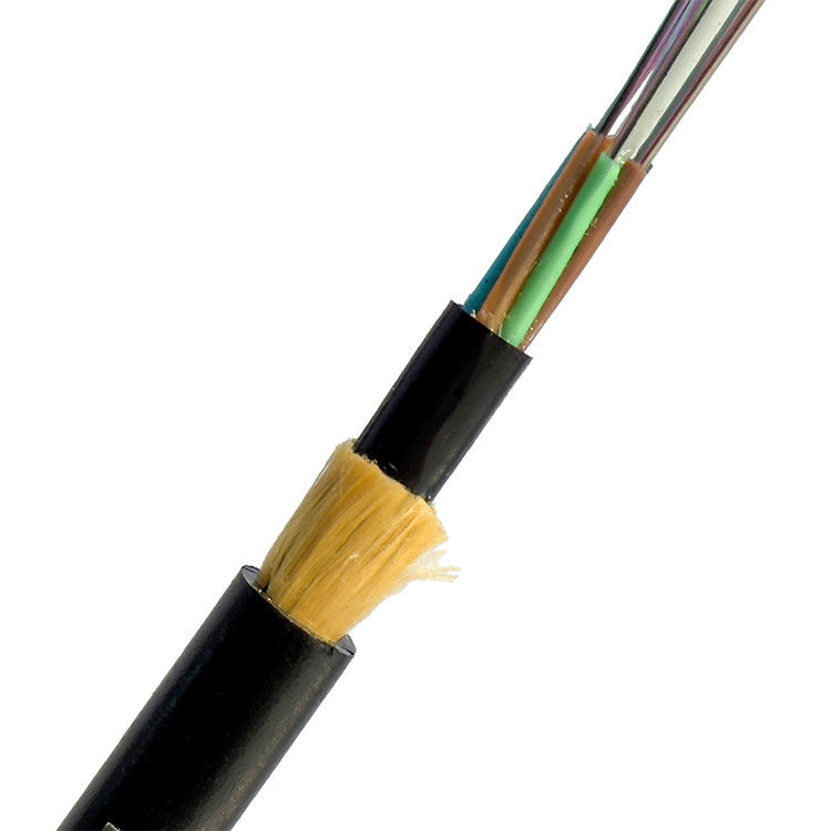 ADSS Fiber Optic Cable 24 36 48 96 144 288Cores Double PE Jacket Yarn