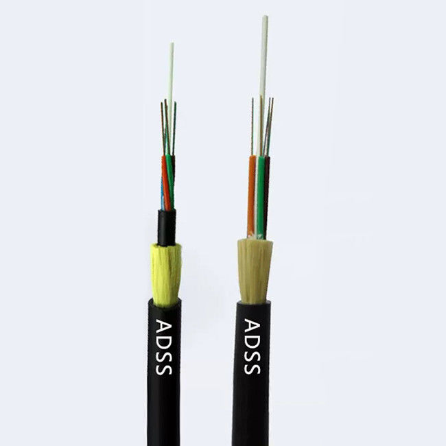 ADSS Fiber Optic Cable 48 Core G652D Single Mode for 100m Span | Single Double Jacket Options