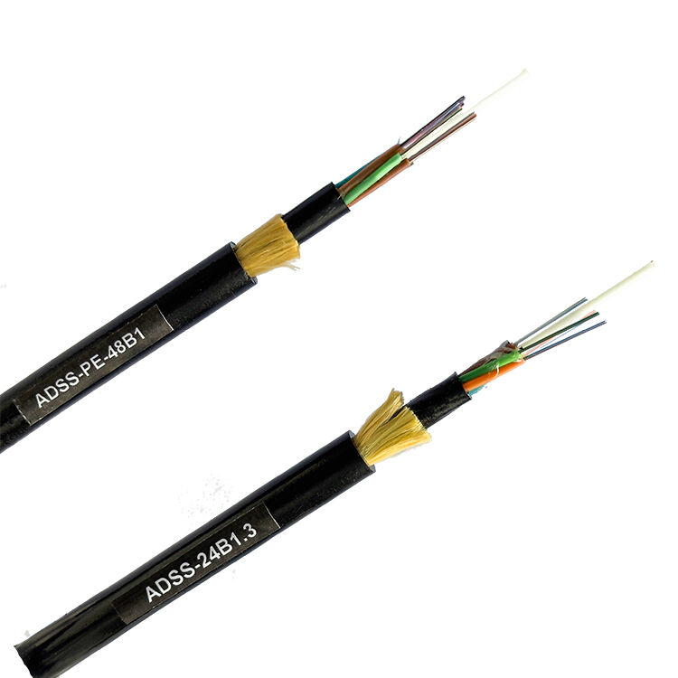 ADSS Fiber Optic Cable Double Sheath Type for 200m Span Aerial Installation