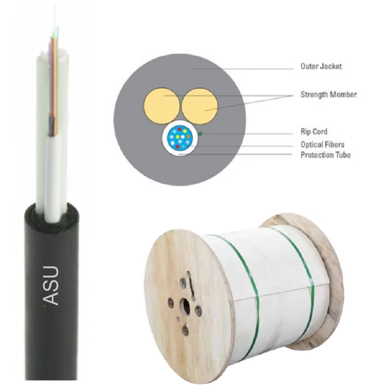 ASU 12 Core Fiber Optic Cable 80m Span
