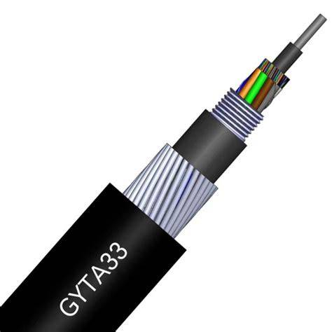 GYTA33 G652D 36 48 72 Steel Wire Central Strength Member Direct Burial Fiber Optic Cable Durable Outdoor Performance Long Distance Transmission