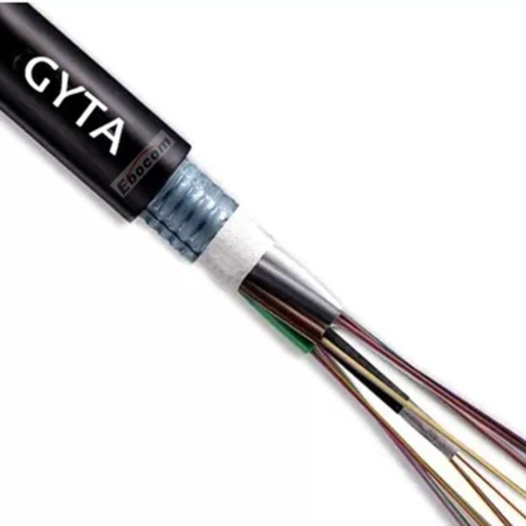 GYTA Fiber Optic Cable 2-72 Core Stranded Loose Tube Aluminum Tape Armored Outdoor Optical Cable G652D Flame Retardant