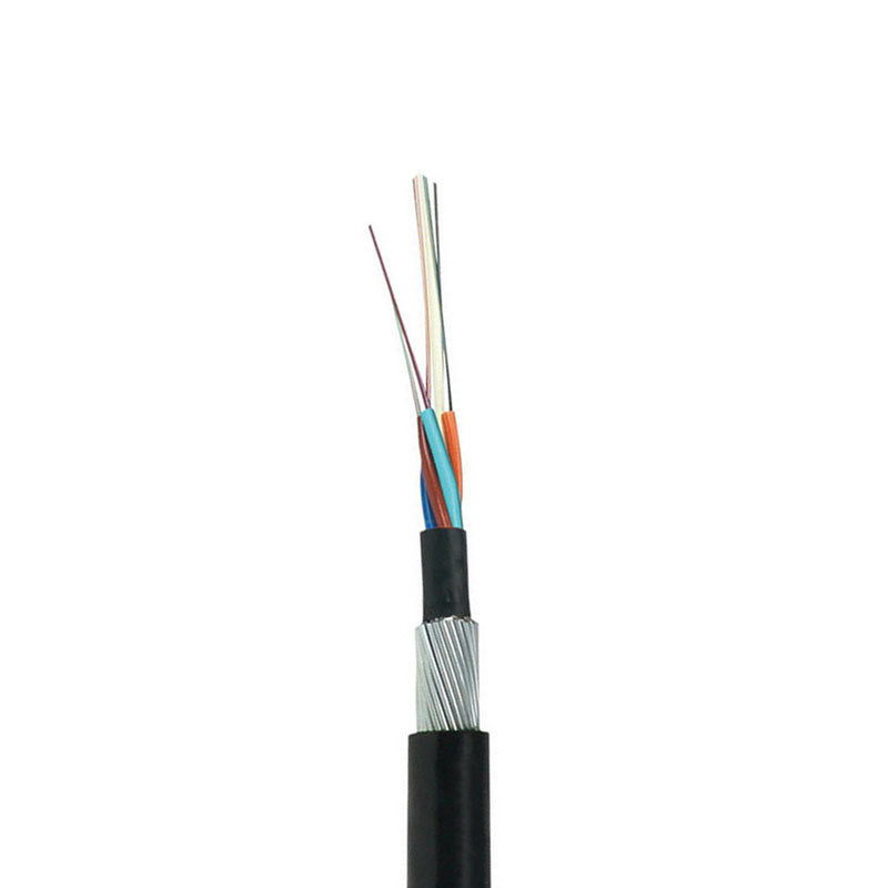 Heavy Duty GYTA33 Steel Wire Armored Fiber Optic Cable for Direct Buried Outdoor Use with 48 Core