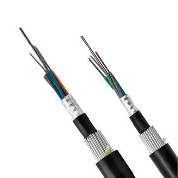 Heavy Duty GYTA33 Steel Wire Armored Fiber Optic Cable for Direct Buried Outdoor Use with 48 Core
