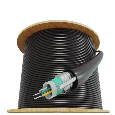 Outdoor Duct GYXTW Cable 2-24 Cores G652D SM PE jacket Centroltube Aerial connecting for long distance communication