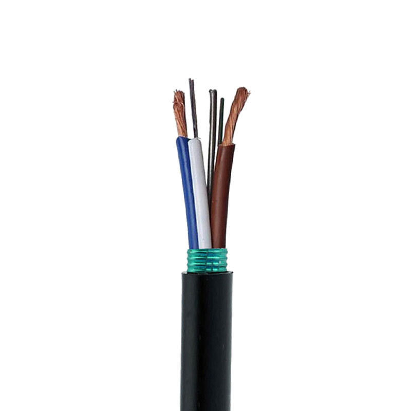 PE Jacket Outdoor GDTS PSP Armored Hybrid Optical Fiber and Electrical Cable Ideal for Telecommunication