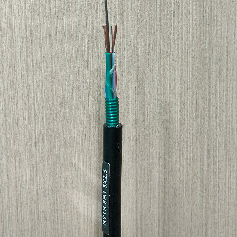 PE Jacket Outdoor GDTS PSP Armored Hybrid Optical Fiber and Electrical Cable Ideal for Telecommunication