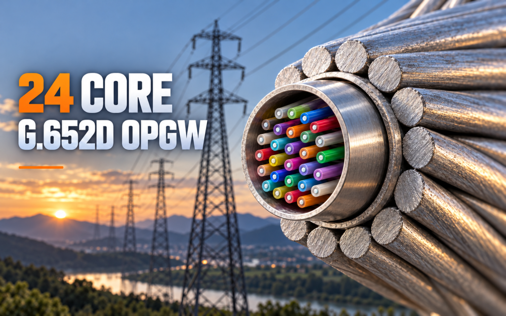 24 core G.652D OPGW cable structure