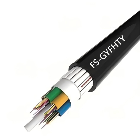 Rodent-Proof Flat FRP Armored Outdoor Fiber Cable With Dual Jacket