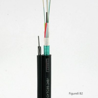 Aerial Figure 8 Cable GYTC8S 8 12 48 60 Core PSP Armoured Self-supporting g652D single mode networking