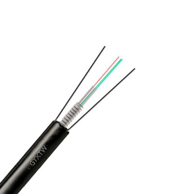 Quality G652D GYXTW 48 Core Outdoor Fiber Optic Cable Water Blocking Structure Steel Wire Reinforced PE Jacket for Backbone Network factory