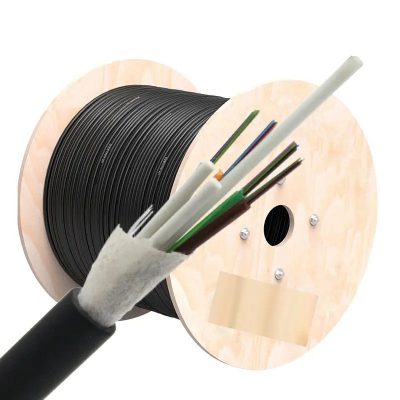 G652D Fiber Type Aerial GYFTY Optical Fiber Cable 2-144core Non-Armoured HDPE Jacket for Self Supporting