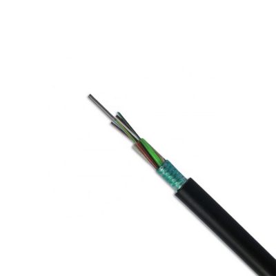 Quality GYTS 24 Core G652D Steel Tape Armored Fiber Optic Cable Black PE Jacket Outdoor Direct Burial High Crush Resistance factory