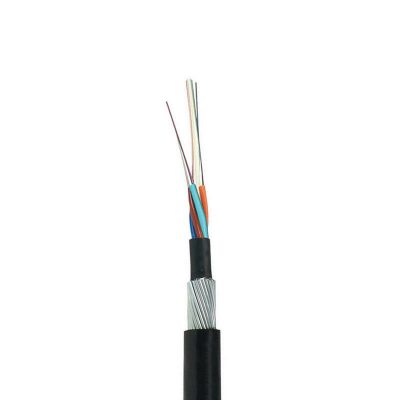 Quality Outdoor Armored Fiber Optic Cable G652D GYTA 12 Core Loose Tube Aluminum Tape PE Jacket Ideal for Backbone Network Installation factory