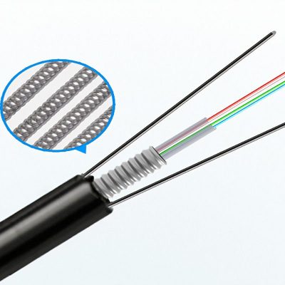 Telecommunication GYXTW 24 Core Single Mode Outdoor Fiber Optic Cable with Steel Wire Strength Member Steel Tape Armoring