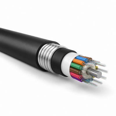 JQ GYTZS 24-core flame-retardant steel-tape armoured fiber optic cable