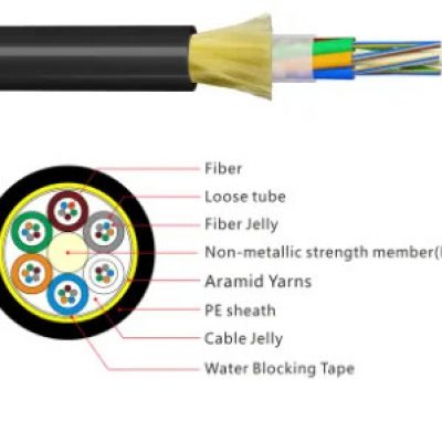 Outdoor Fiber Optical Cable ADSS Cable 24 Core 48c