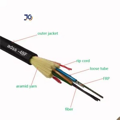 SM G652D 72 Core ADSS Fiber Optic Cable 100 Span S